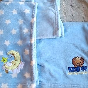 Set of 3 soft baby blankets